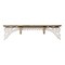 Contemporary Home Living 44.50" White Vintage Wood Wall Shelf